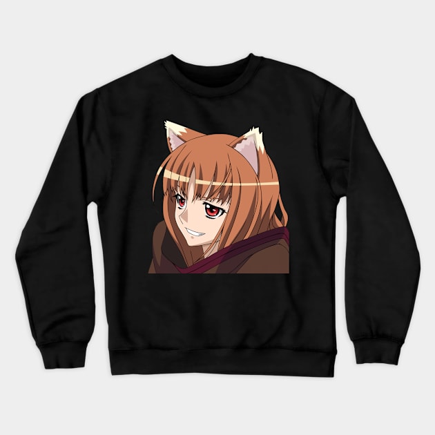 Holo Smug Crewneck Sweatshirt by KokoroPopShop